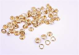 Люверсы нержавеющие 6мм (золото), 50шт 10005468