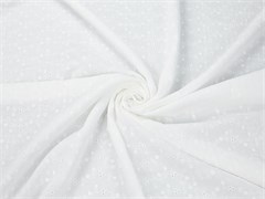 Шитье на батисте "Бутоны", цв. белый 10016183