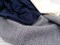 Костюмная ткань FANCY, мелкая лапка синяя с люрексом - фото 10960