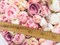 Футер 2х-нитка, розовые розы - фото 12043