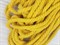 Шнур крученый, 100% хлопок, 8мм, желтый - фото 12842