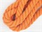 Шнур крученый, 100% хлопок, 25мм, оранжевый - фото 12866