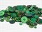 Набор пуговиц микс 300гр,  размер 1-3см, темно-зеленый - фото 13458