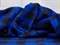 Дабл - флис двухсторонний антипилинг, черно-синяя клетка - фото 17324