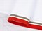 Подвяз трикотажный, красный+белый+серый, ширина 6,5см, длина 120см - фото 17821
