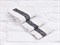 Подвяз трикотажный, серые с черной полосой-люрекс, ш. 7,5см, д. 120см - фото 17834