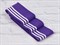 Подвяз трикотажный ,фиолетовый с белыми полосками , ширина 6,5см, длина 140см - фото 18002