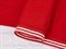 Подвяз трикотажный, красный с белым(2 полосы), ш. 4 см, д. 140см - фото 18113