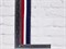 Подвяз трикотажный, бордо+белый+синий, ш. 4см, д. 120см - фото 18133