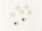 Кнопка пришивная,декоративная, металл цв. молочный, диаметр 20мм - фото 18444