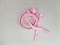 Шнур плоский пэ, наконечники металл, 12мм, цв.розовый, дл.140см - фото 18951