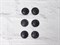 Кнопка магнитная пришивная, металл цв. черный матовый, диаметр 20мм - фото 18966