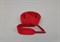 Шнур плоский пэ,с металлическим наконечником ,17мм,цв.красный, дл.140см - фото 19474