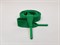 Шнур плоский пэ, с металлическим наконечником, 17мм, цв.зеленый, дл.140см - фото 19492