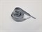 Шнур плоский пэ, с металлическим наконечником, 16мм, цв.серый, дл.140см - фото 19510