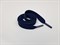 Шнур плоский пэ, с металлическим наконечником, 16мм, цв.темно-синий, дл.140см - фото 19530