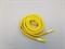 Шнур плоский пэ, со съемным наконечником, 12мм, цв.желтый, дл.140см - фото 19543