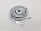 Шнур плоский пэ,со съемным наконечником,12мм,цв. серый, дл.140см - фото 19782