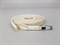 Шнур плоский пэ, со съемным наконечником, 12мм, цв.молочный, дл.140см - фото 19787