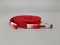 Шнур плоский пэ, со съемным наконечником, 12мм, цв.красный, дл.140см - фото 19800