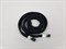Шнур плоский пэ,со съемным наконечником,12мм,цв. черный, дл.140см - фото 19807