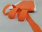 Резинка окантовочная, бейка бельевая с перегибом оранжевый, 20мм - фото 20177