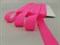 Резинка окантовочная, бейка бельевая с перегибом , цв.розовый неон, 20мм - фото 20178