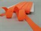 Резинка окантовочная, бейка бельевая с перегибом ,цв. ярко- оранжевый неон, 20мм - фото 20180