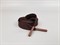 Шнур плоский пэ,с металлическим наконечником ,16мм ,цв.шоколад, дл.140см - фото 20521