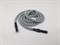 Шнурок круглый с прорезиненным наконечником, цв. бело-черный, 140см - фото 20800