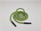 Шнурок круглый с прорезиненным наконечником, цв.зелено-черный, 140см - фото 20804