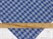 Джинса жаккард, "Гусиная лапка", цв. синий - фото 21734