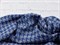 Джинса жаккард, "Гусиная лапка", цв. синий - фото 21737