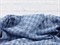 Джинса жаккард, "Гусиная лапка", цв. голубой - фото 21742
