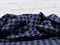 Джинса жаккард, "Гусиная лапка", цв. темно-синий - фото 21747