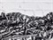 Креп шифон Fendi волна черно-белая - фото 21819