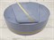 Резинка декоративная с перегибом, цв. серо-голубой (3см*2) - фото 21949