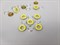 Люверсы цветные нержавеющие 8мм (желтый), 10шт - фото 21986