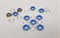 Люверсы цветные нержавеющие 8мм (синий), 10шт - фото 21989