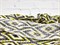 Штапель принт, "Ромбы", цв. серый+желтый - фото 22536