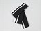 Подвяз трикотажный с полосками, цв. черный+белый, 6,5-120см - фото 23430