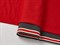 Подвяз трикотажный с полосой, цв. серый(красный+белый), 6,5-120см - фото 23490