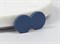 Пуговица акриловая на ножке, цв. индиго, 15мм - фото 24676