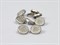 Пуговица металл в Британском стиле, цв.серебро, 18мм - фото 24754