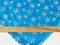 Мех-велюр варак, "Снежинки", цв. яркий голубой - фото 25081