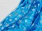 Мех-велюр варак, "Снежинки", цв. яркий голубой - фото 25094
