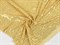 Пайетки на трикотажной основе, цв. золотистый на бежевом фоне - фото 25170
