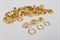 Люверсы нержавеющие 8мм (золото), 50шт - фото 25507