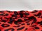 Штапель принт, "Леопард крупный", цв. красный - фото 25612