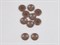 Пуговица акриловая, цв. шоколад, 21мм - фото 25709